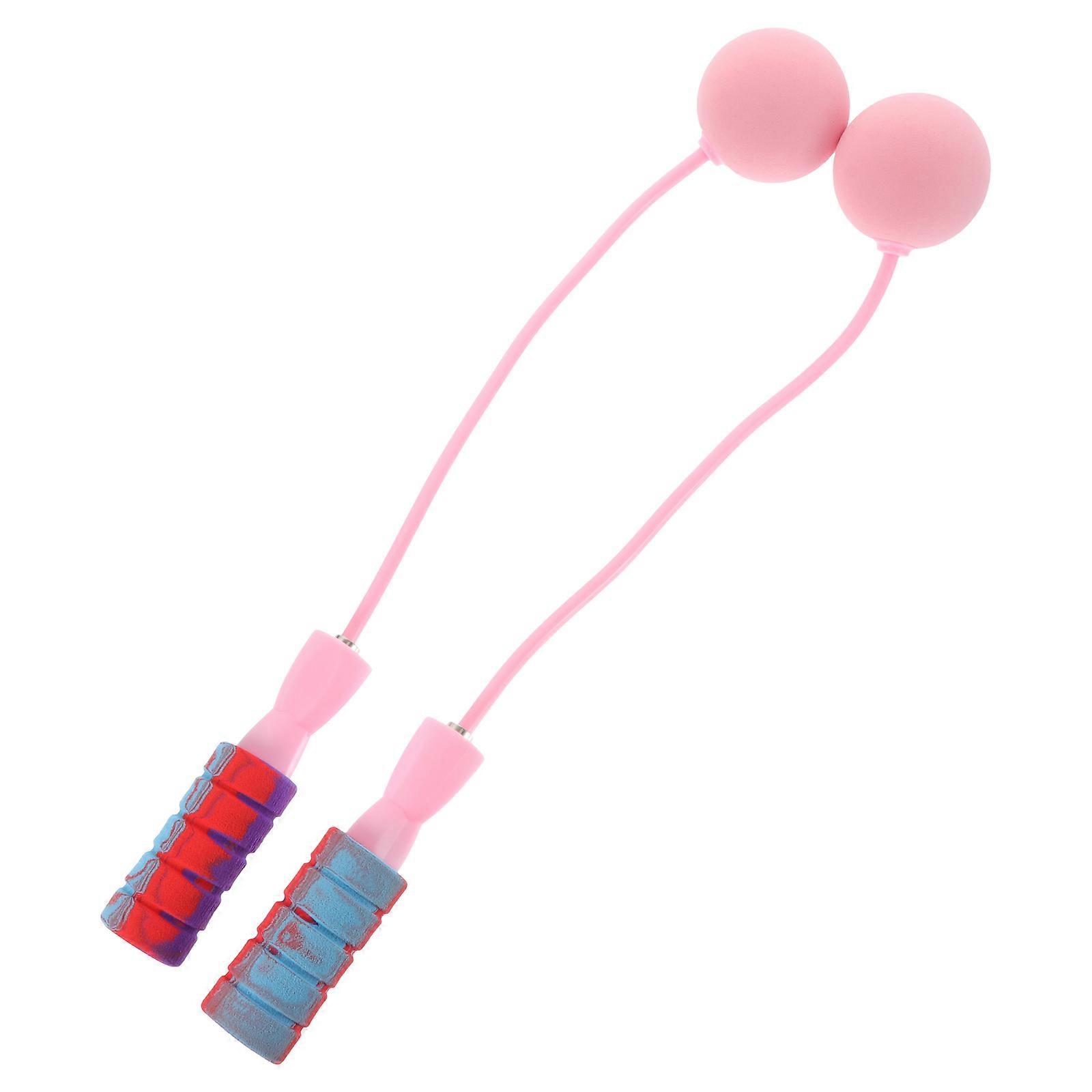 Workout Jump Rope Cordless Skipping Rope for Playing 1Set Pink