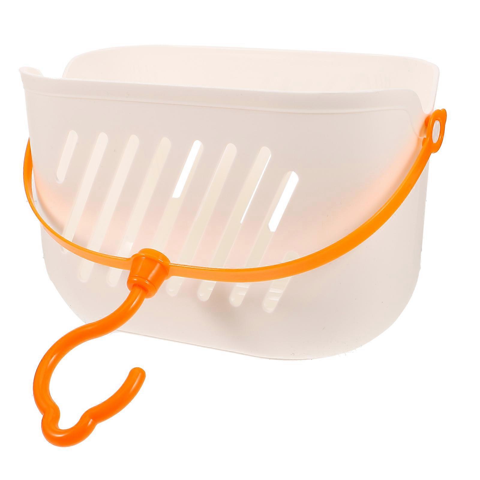 Plastic Storage Basket 2Pcs Rectangular Organizer For Home Organization Kitchen And Bathroom Scratch Resistant Hanging Design