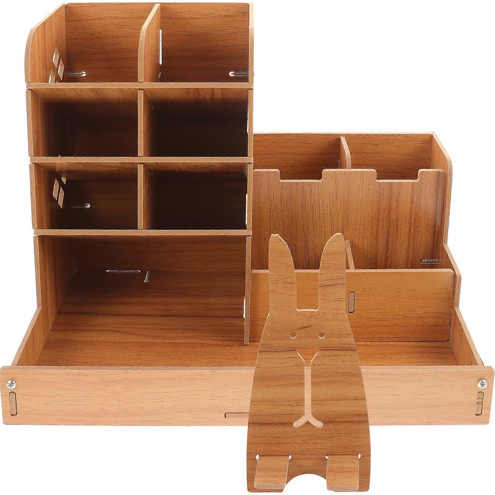 Desk Organizer For Pens Modern Design For Office Use And Home Use 25.5X24.5X13CM 1Set