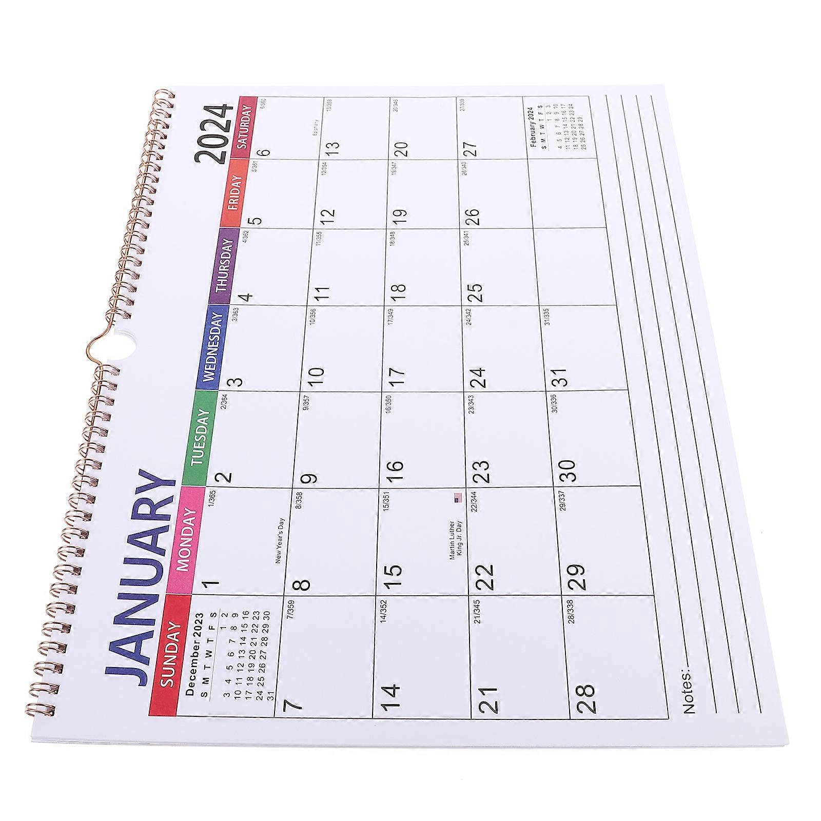 Wall Calendar Paper Calendar for Home Planning 3Pcs Pack