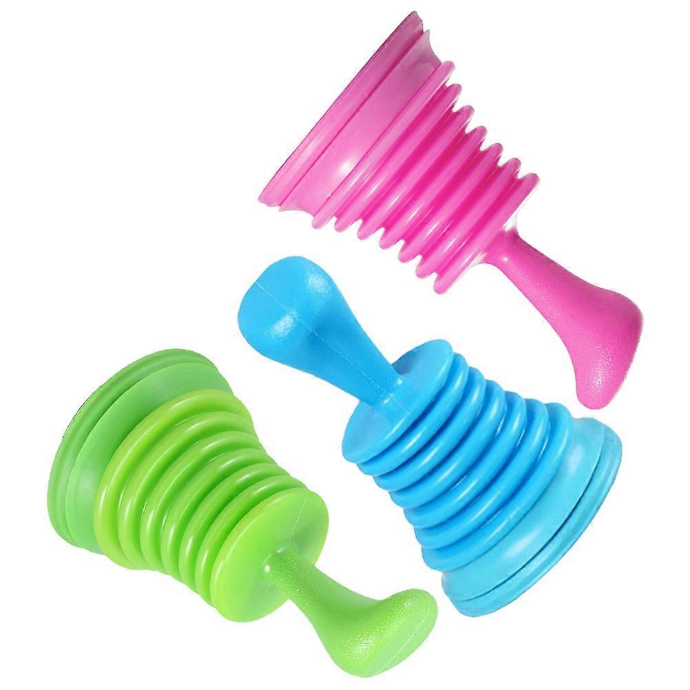 Kitchen Plunger Sink Drain Tool Clogged Sink Tool PVC Plunger for Kitchens Home Use 3Pack