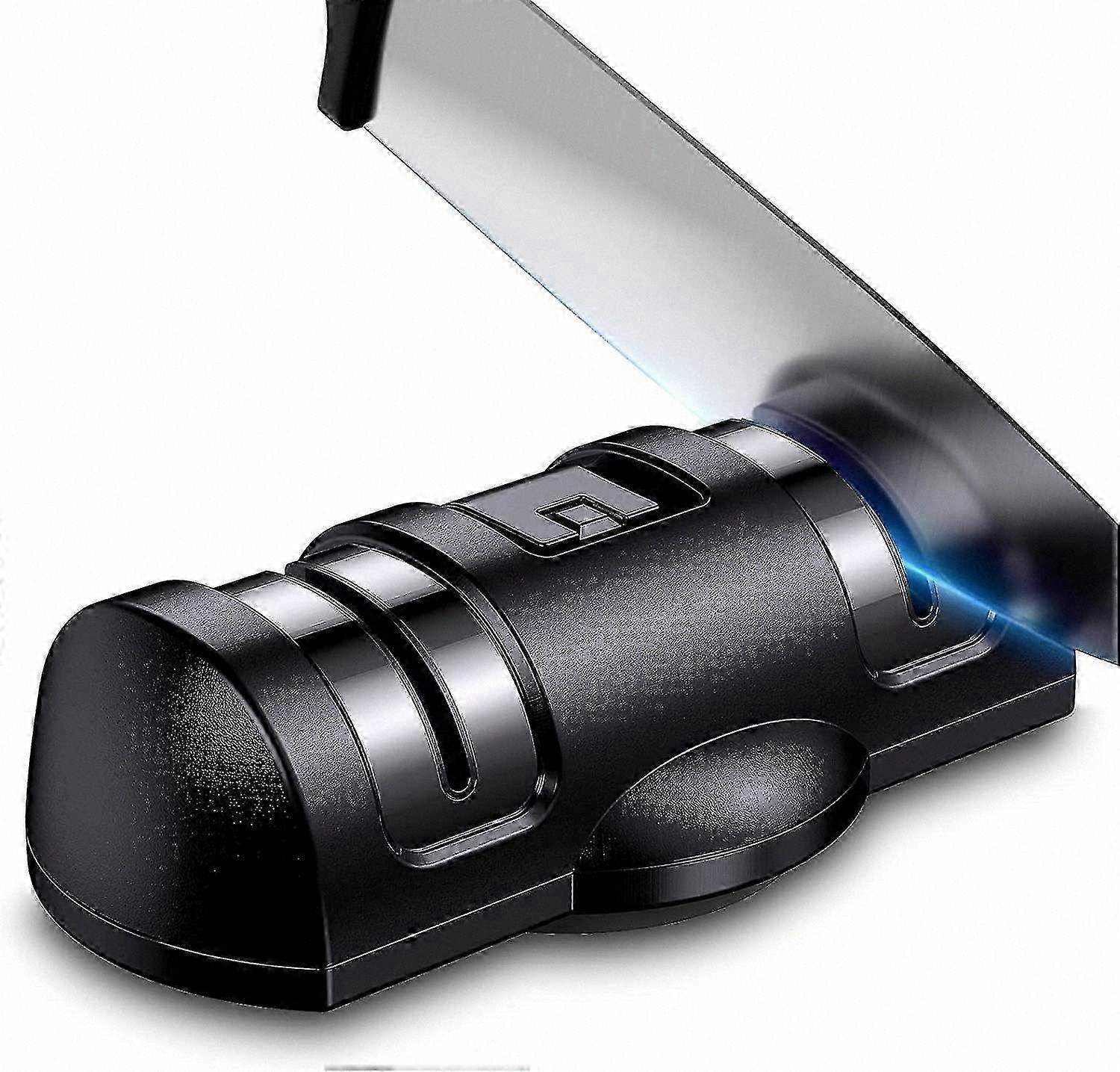 Portable Knife Sharpener for Kitchen, Handheld Tool to Sharpen Blades, Easy-to-Use and Compact Design for Home and Outdoor Use