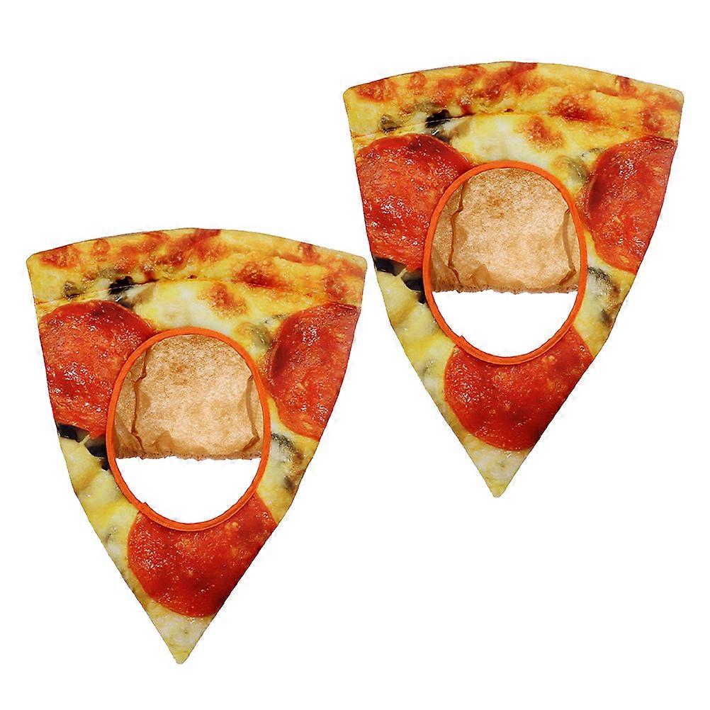 Cosplay Pizza Hat Party Hat for Carnival Performance 4Pcs