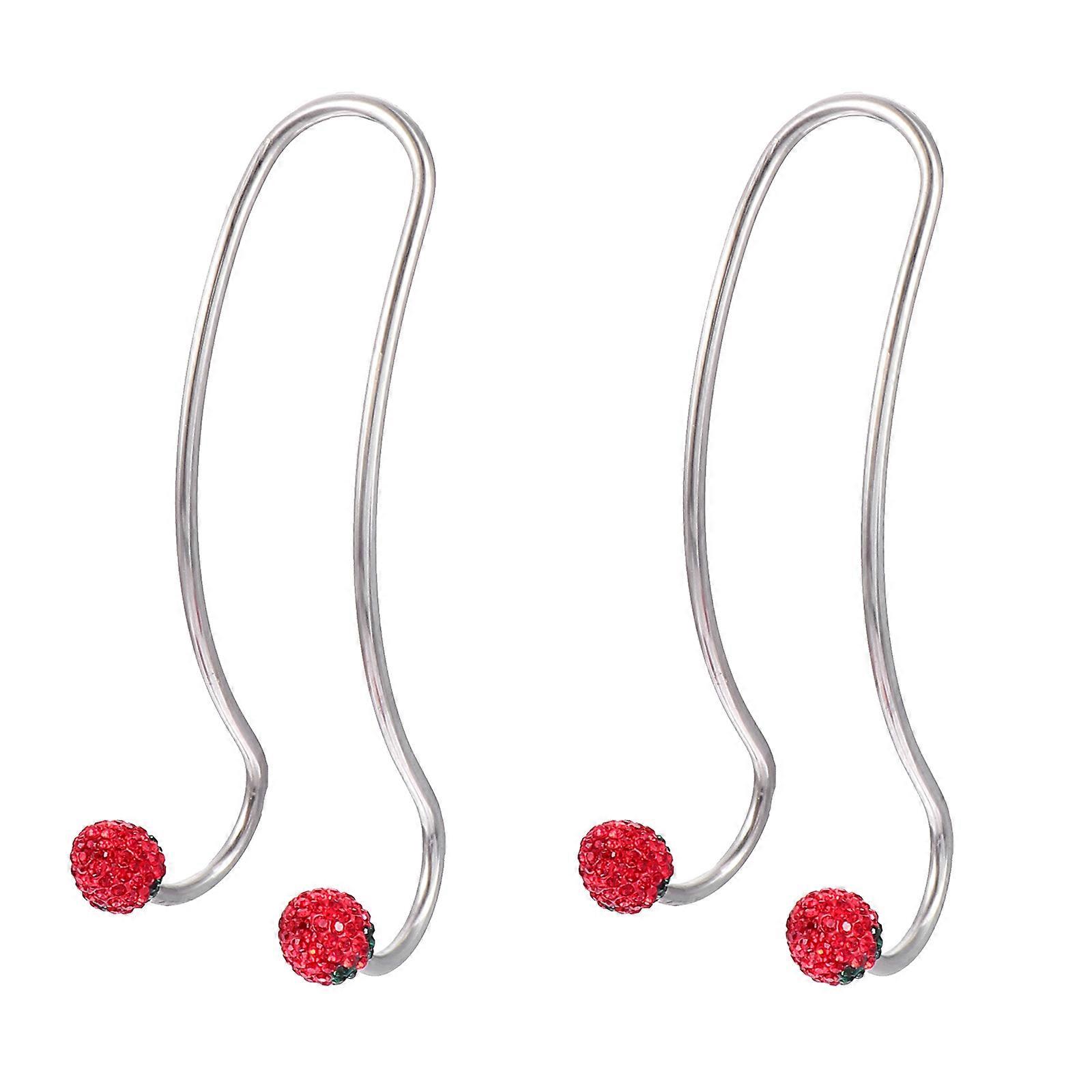 Car Hanger Organizer for Car Use with 6Pcs Lovely Red Headrest Hooks