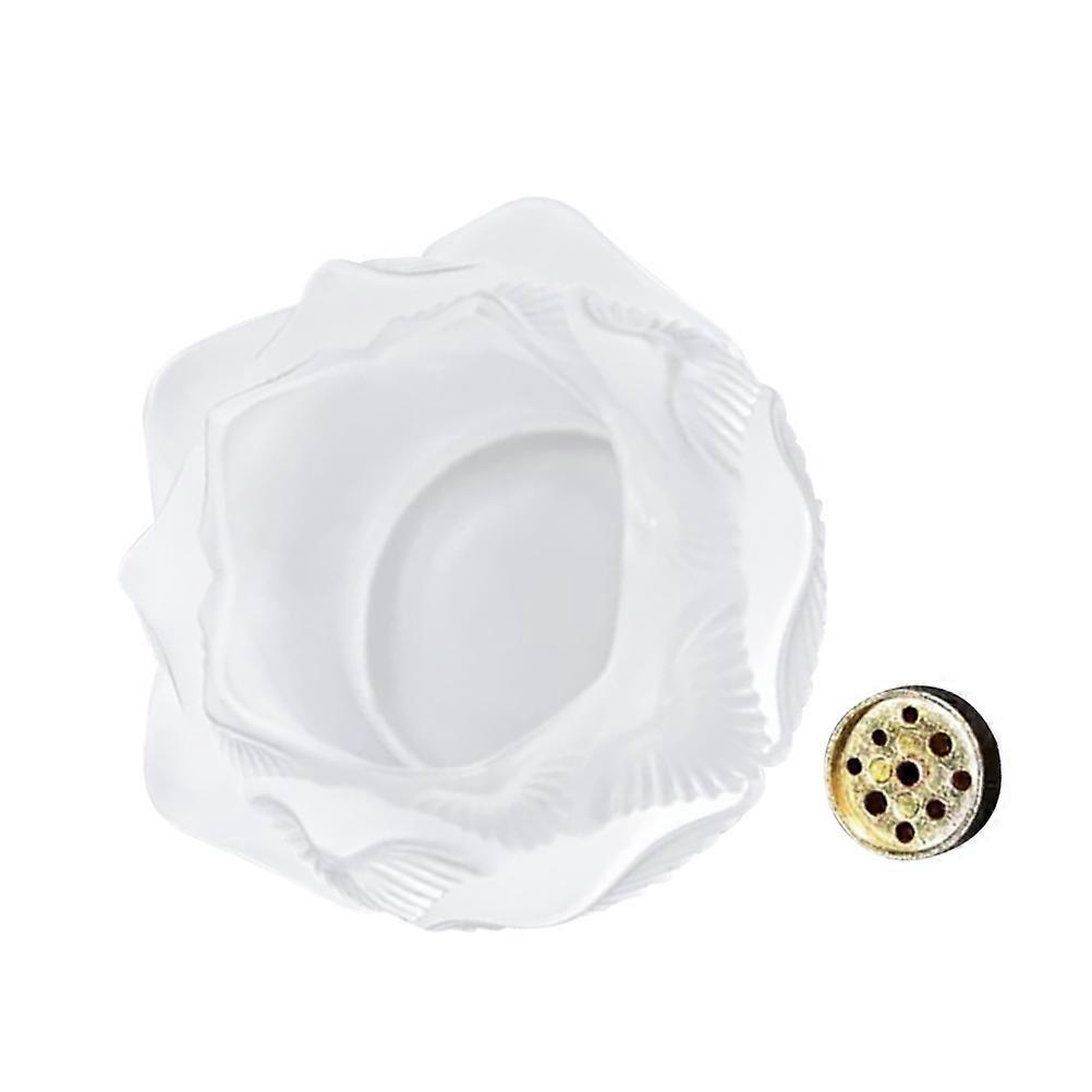 Lotus Incense Holder with Decorative Lotus Design for 5Pcs Incense Sticks