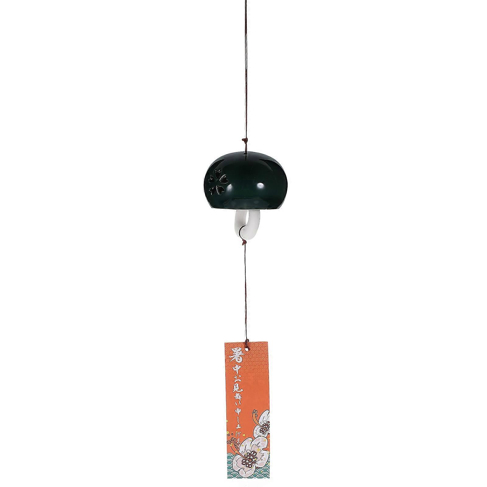 Japanese-Style Wind Chime Ceramic Hanging Wind Chime Set for Decor 4Pcs