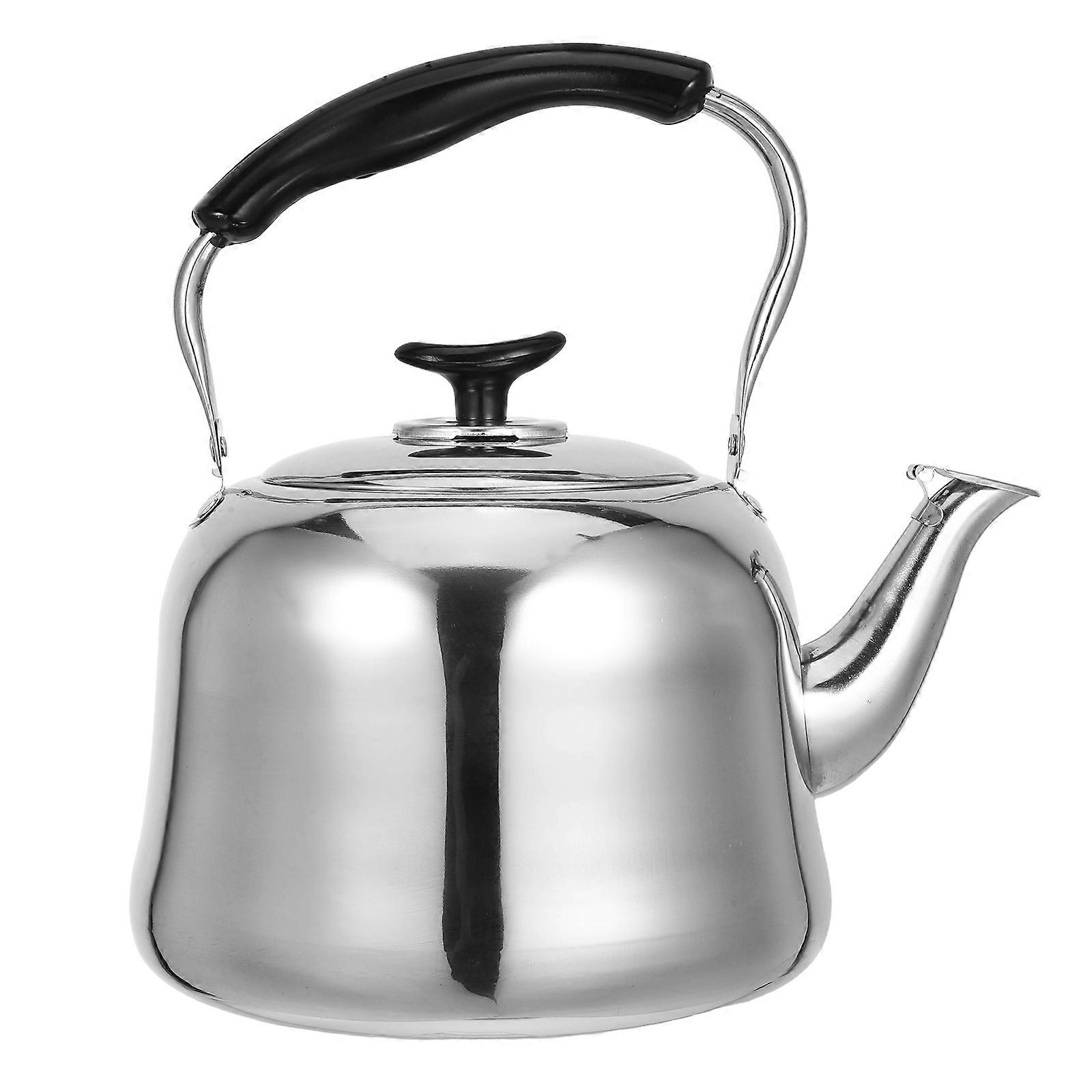 Water Kettle Stovetop Mirror Finish For Induction Stoves Students 4l Ergonomic Handle 1Pack
