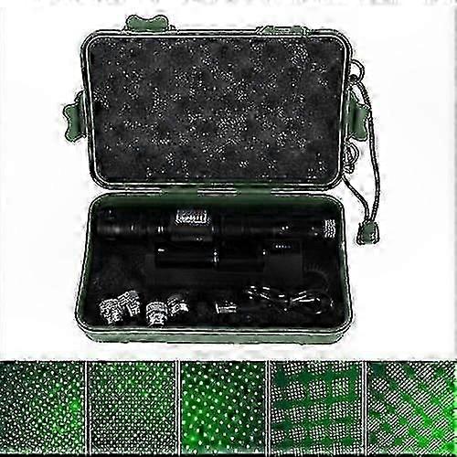 Rechargeable Green Laser Pointer with 50-Mile Range Visible Beam Flashlight