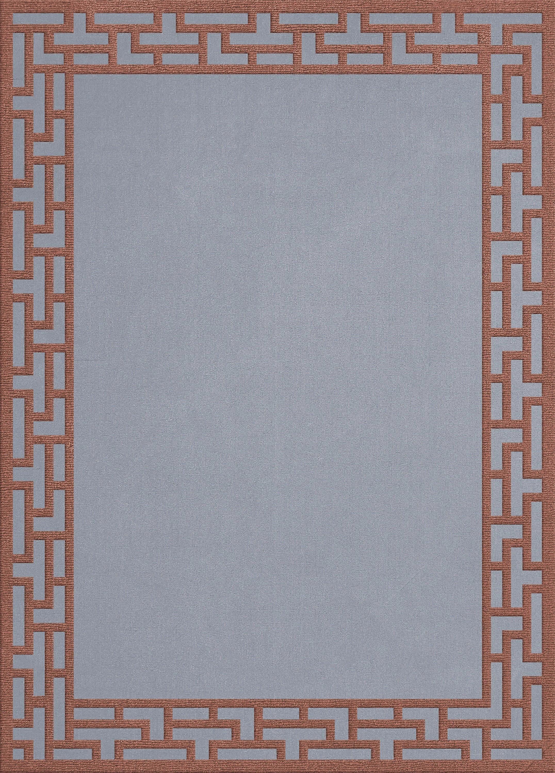 Layered Alice Crawley Indocine Blue Rust Rug