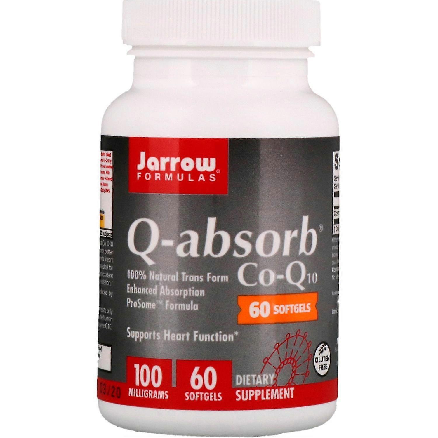 Jarrow Formulas, Q-absorb Co-Q10, 100 mg, 60 Softgels