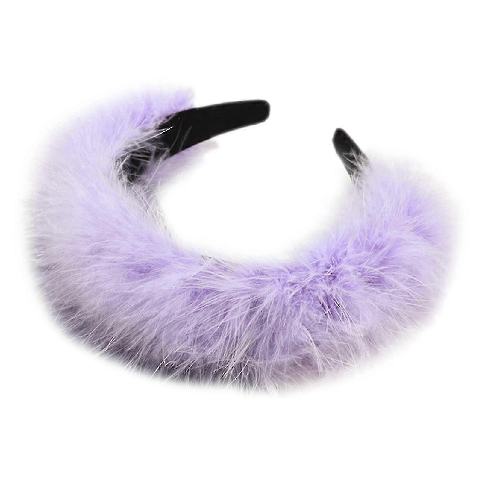Puszysta opaska na głowę dla kobiet Dziewczęce codzienne noszenie Christmas Party Fantazyjna opaska do włosów Śliczne modne nakrycie głowy Akcesoria Cosplay-Dobry