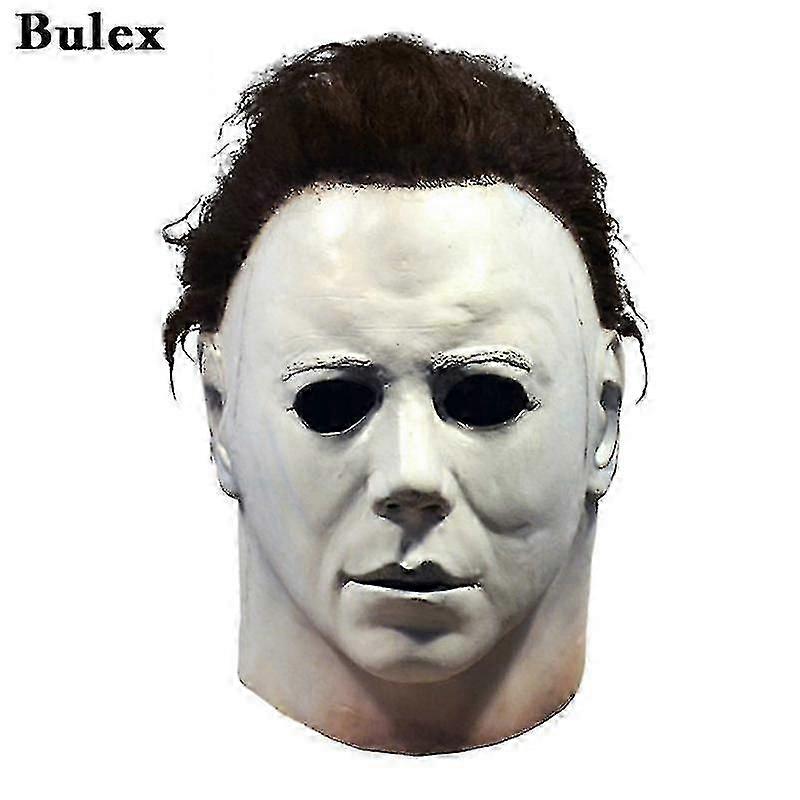 Bulexハロウィーン1978マイケルマイヤーズマスクホラーコスプレコスチュームラテックスマスクハロウィーン小道具大人の白高品質