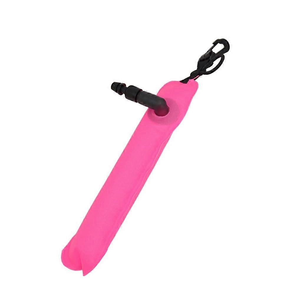 Scuba Diving SMB Surface Marker Buoy Inflatable Sausage Signal Tube Rose Red