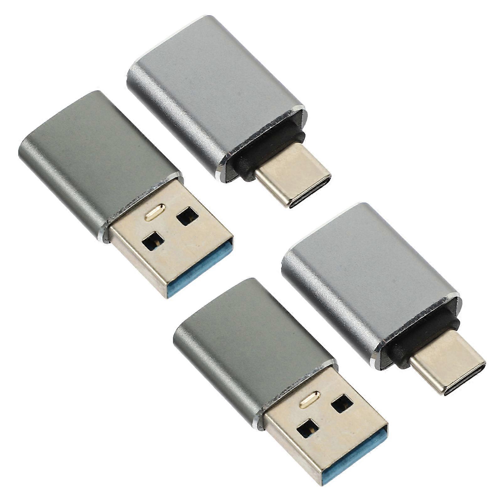 USB Type-C to USB Adapter Otg Adapter for Computer 12Pcs Grey Durable
