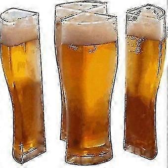 4-Pack Portable Beer Dispenser for Parties with Durable Mugs Set