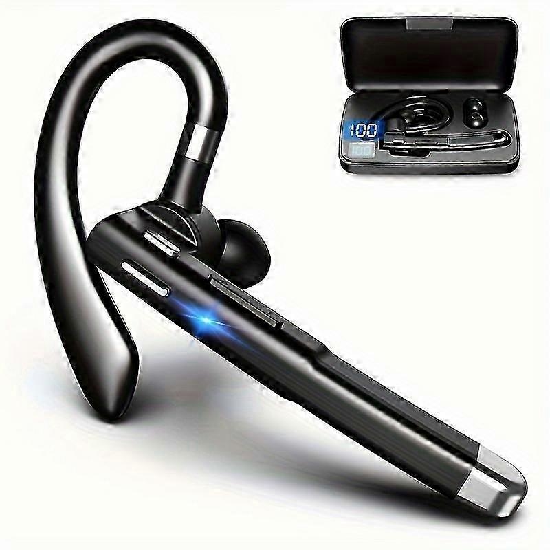 Wireless business headset/truck driver headset with a standby time of 120 hours and a built-in microphone, suitable for iOS and Android phones. 26s