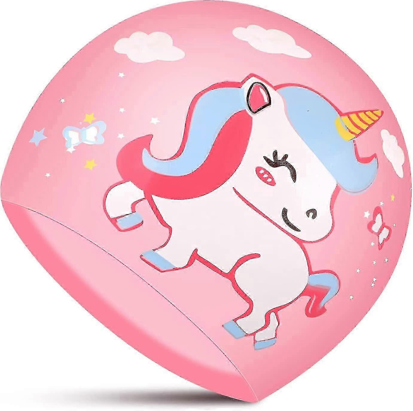 Kids Swim Cap Soft Silicone Swim Cap Waterproof For Beginner Toddlers