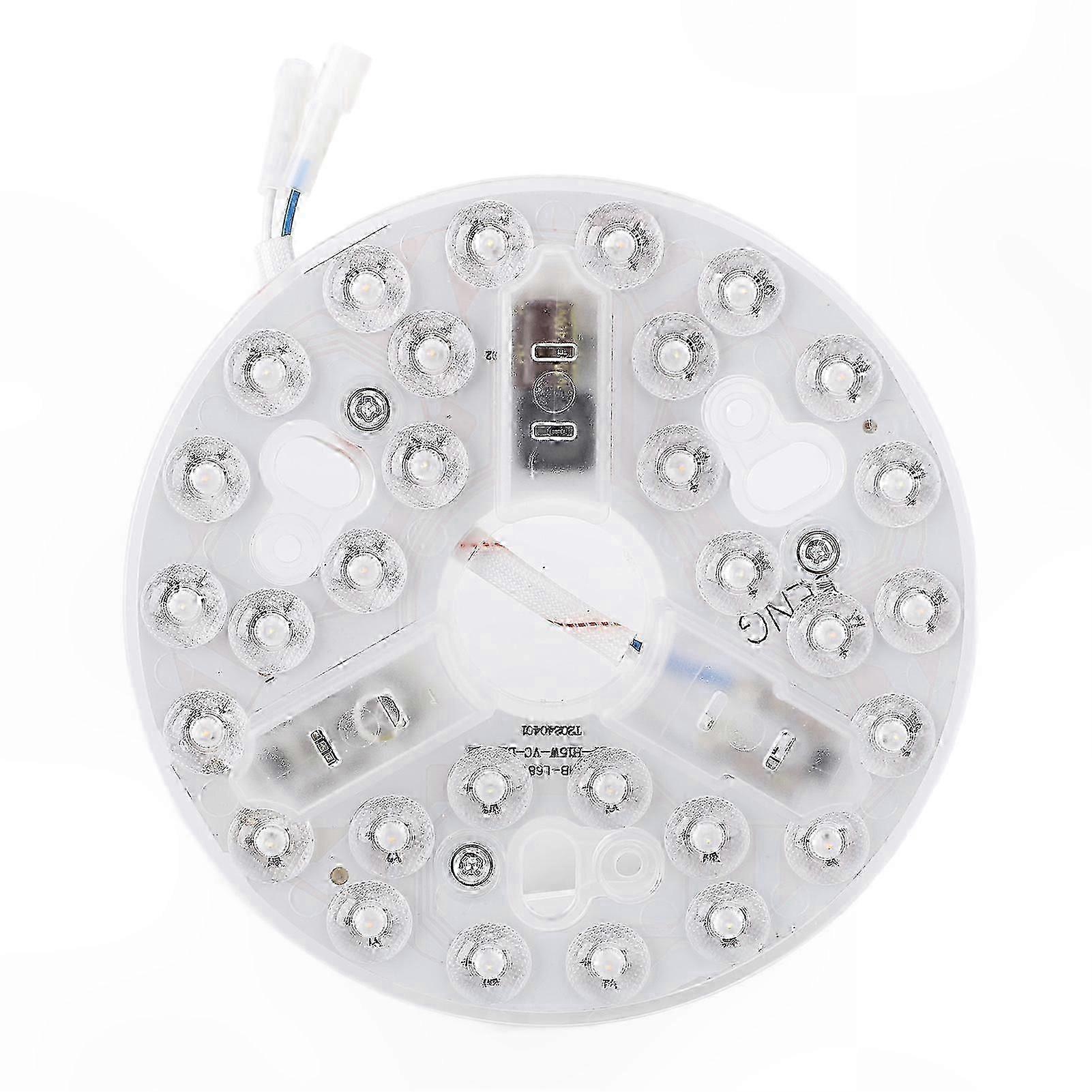 5.3" Ceiling Fan LED Light Kit, 15W Dimmable Retrofit, 3000K-6500K Adjustable Color, Round Design, 95-265V Voltage Range