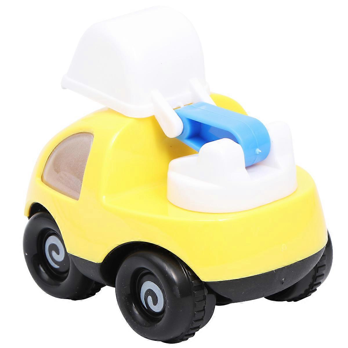Excavator Toys Inertia Drive Toy Car For Kids Push-To-Run Yellow 1Pack For Playtime Fun