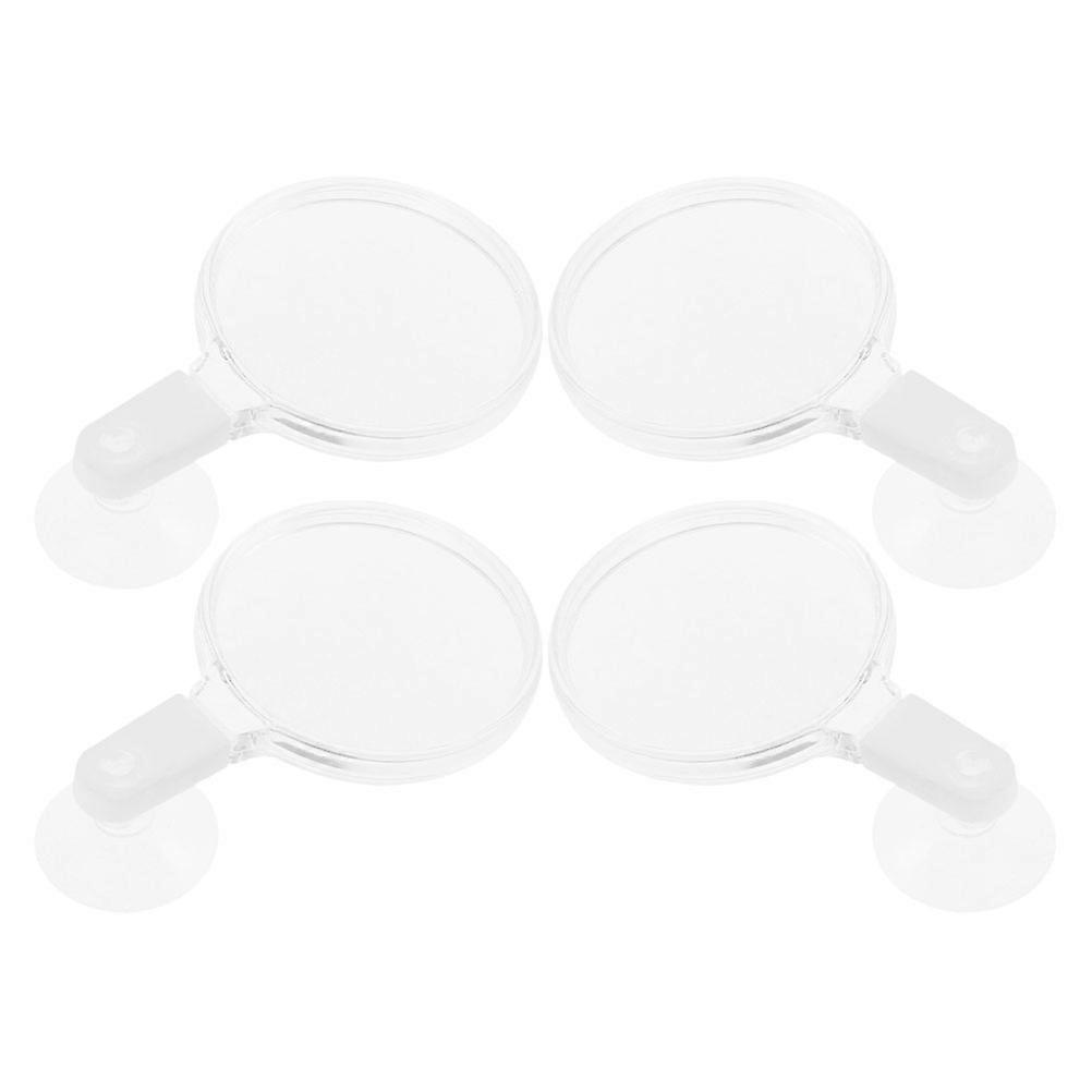16Pcs Acrylic Fish Tank Magnifier for Magnification with Suction Cup