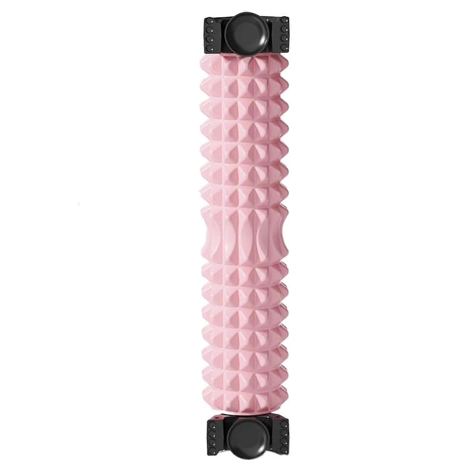 Foam Roller 23Inch Deep Tissue Massage AntiSlip Pink Muscle Recovery Massager Stretcher