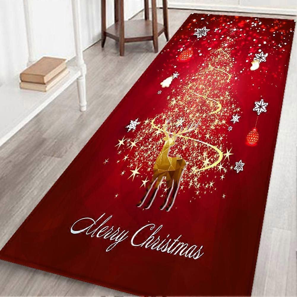 40X120CM Rectangular Christmas Carpet Bedside Blanket