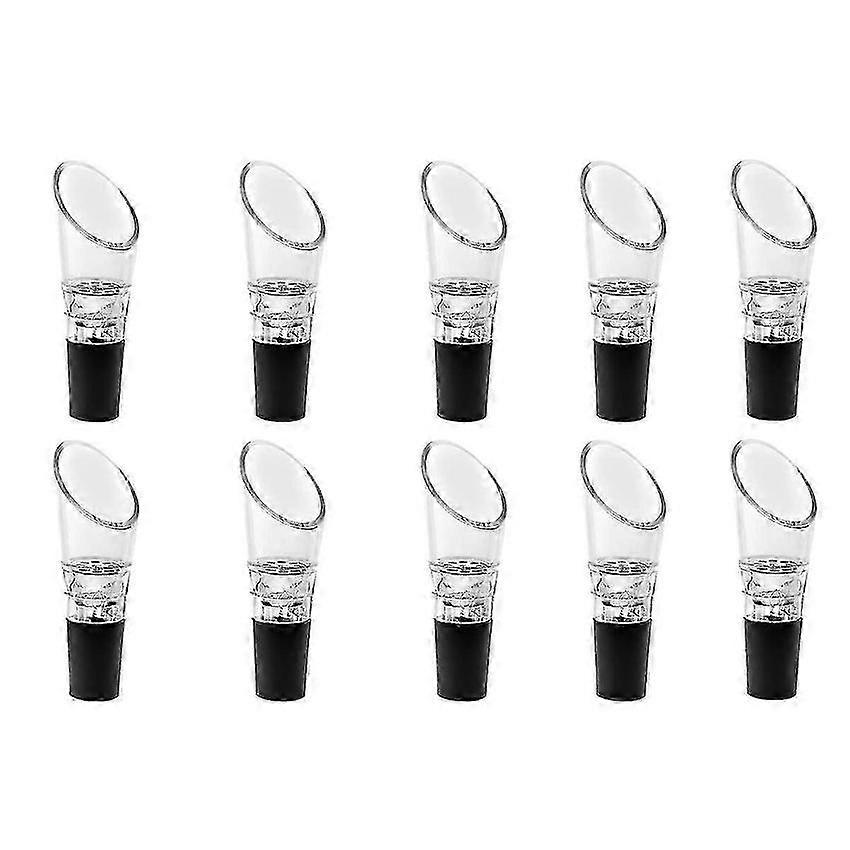 Wine Aerator Pourer with Spout and Bottle Stopper 10 Pack