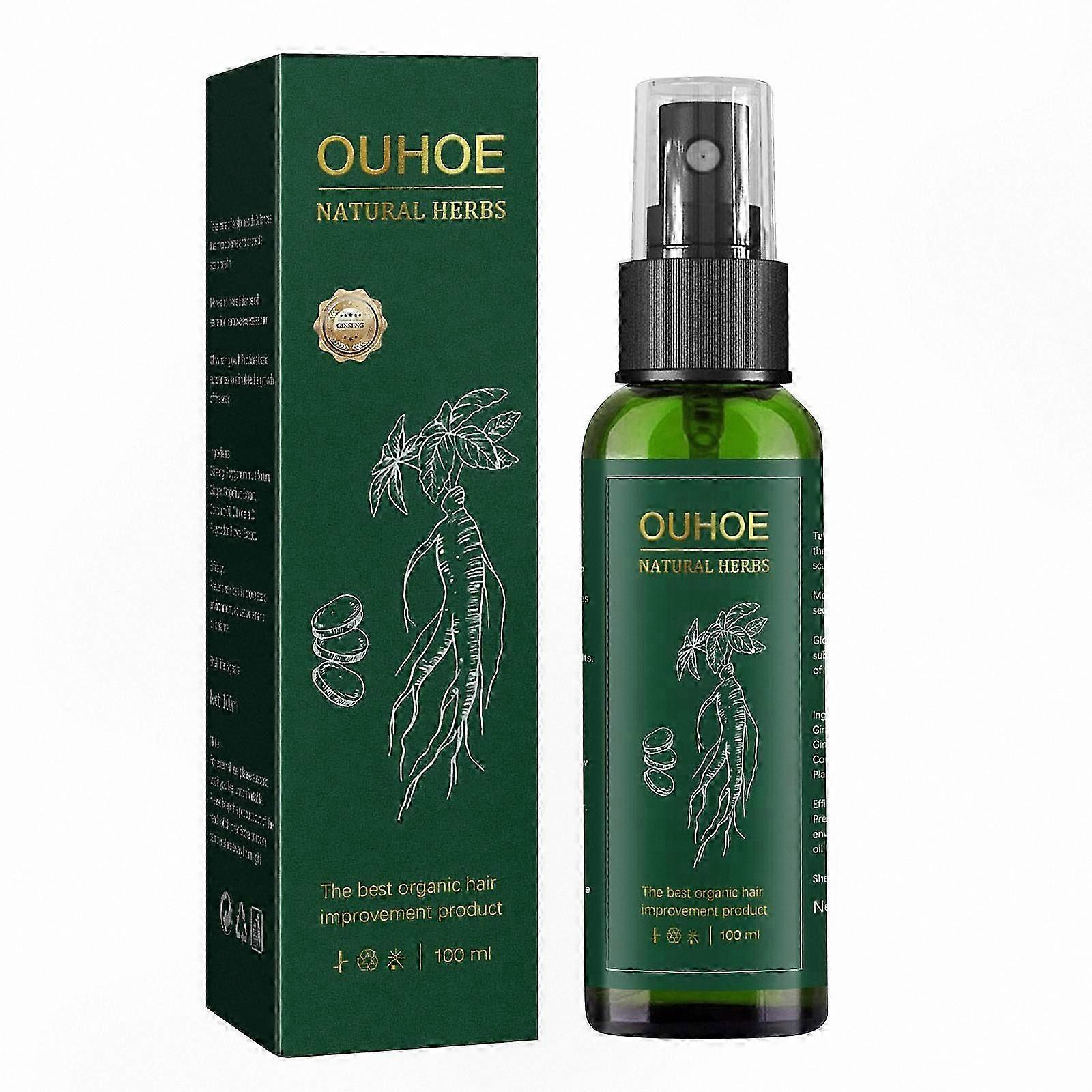 Herbal Scalp Treatment with Ginseng for Hair Growth and Thinning Support 100ml Spray Solution