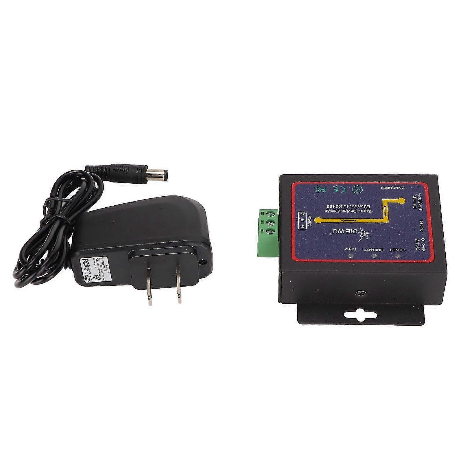 RS485 to RJ45 Converter 300bps to 230400bps Minus10 to 55 10/100M Data Rate Ethernet Serial Server for Windows System