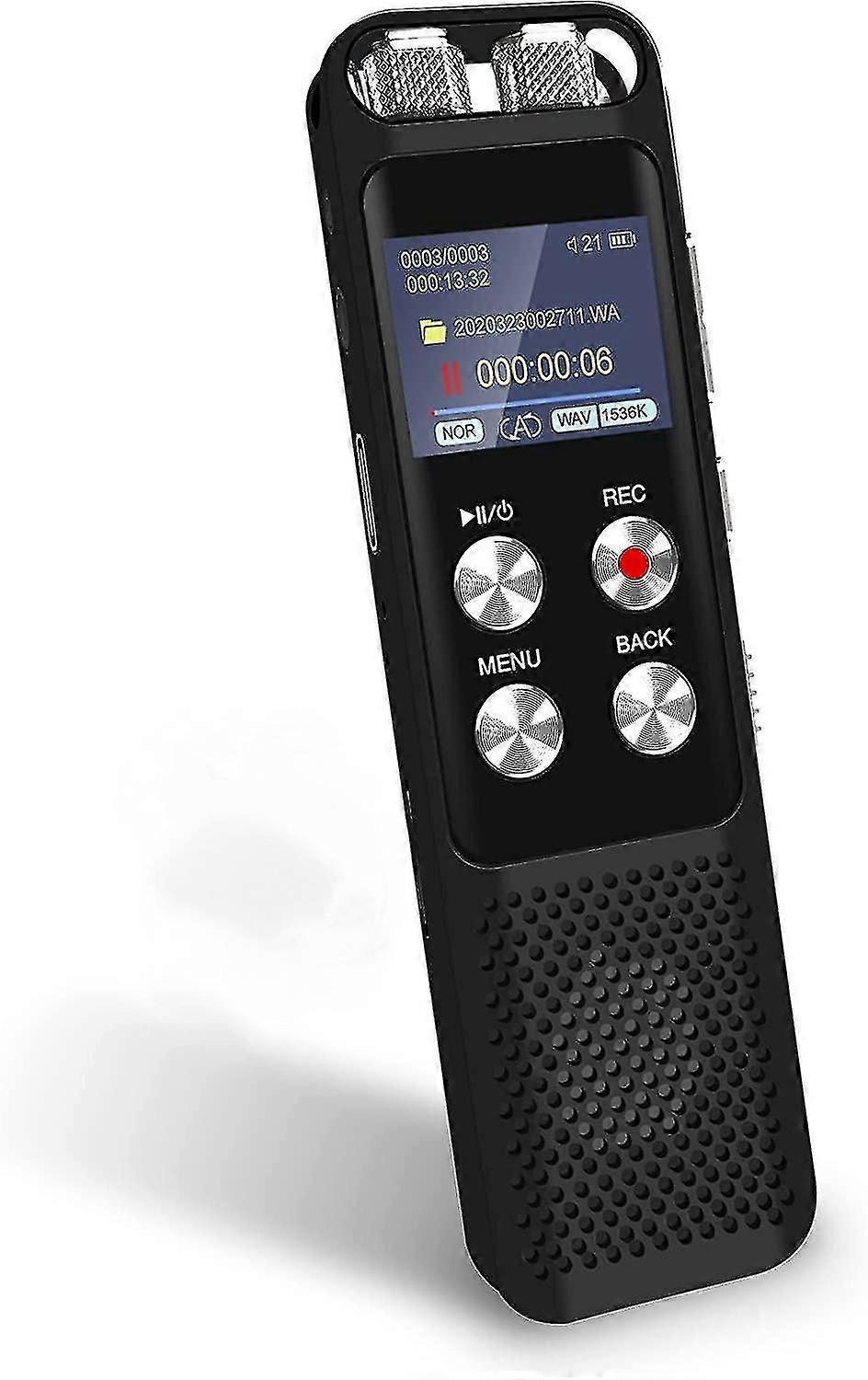 32gb Digital Voice Recorder: Voice Activated Recorder With Playback, Dictaphone Sound Tape Recorder With Password U