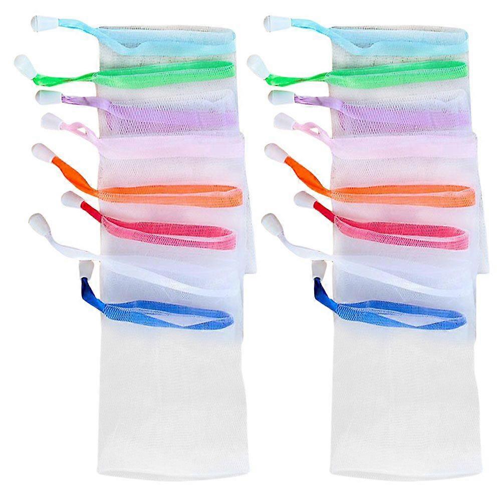 30Pcs Mesh Soap Pouch Exfoliating Soap Mesh Bag Bubble Foaming Net Soap Saver
