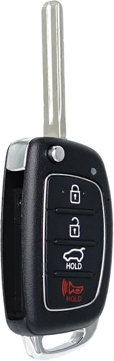Key Fob Keyless Entry Fits for Hyundai Sonata 2014 2015 2016 2017 Remote Control Flip Key Replacement TQ8-RKE-4F16 95430-C1010 4 Button 46 Chip