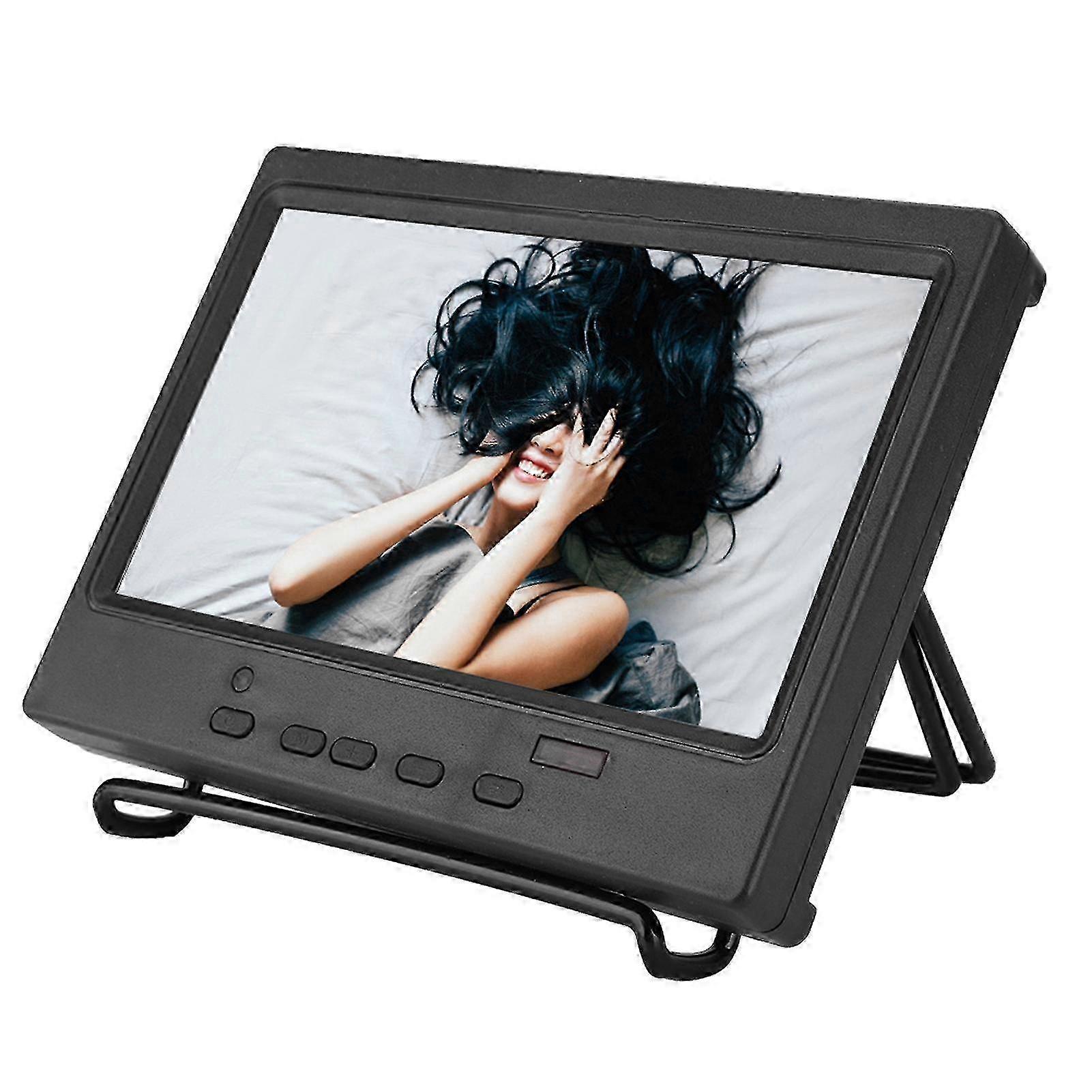 7 Inch Portable Monitor 1024x600 Multifunction Display Support HDMi VGa AV Input(EU Plug)