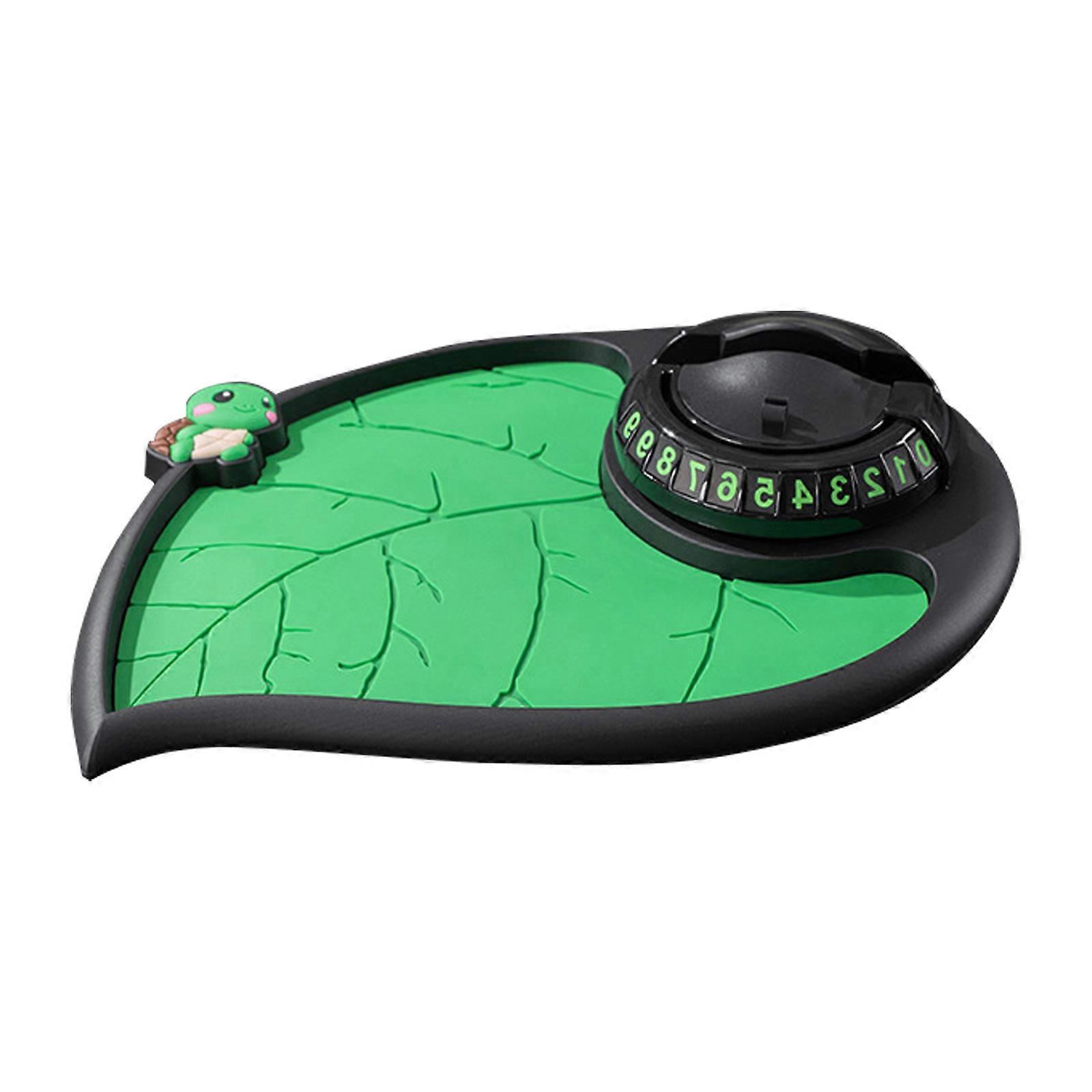 Leaf Shape Phone Stand Car Dashboard Mat for Phones Key Gadget Multifunction Auto Phone Holder with Number Plate and Pad Multicolor