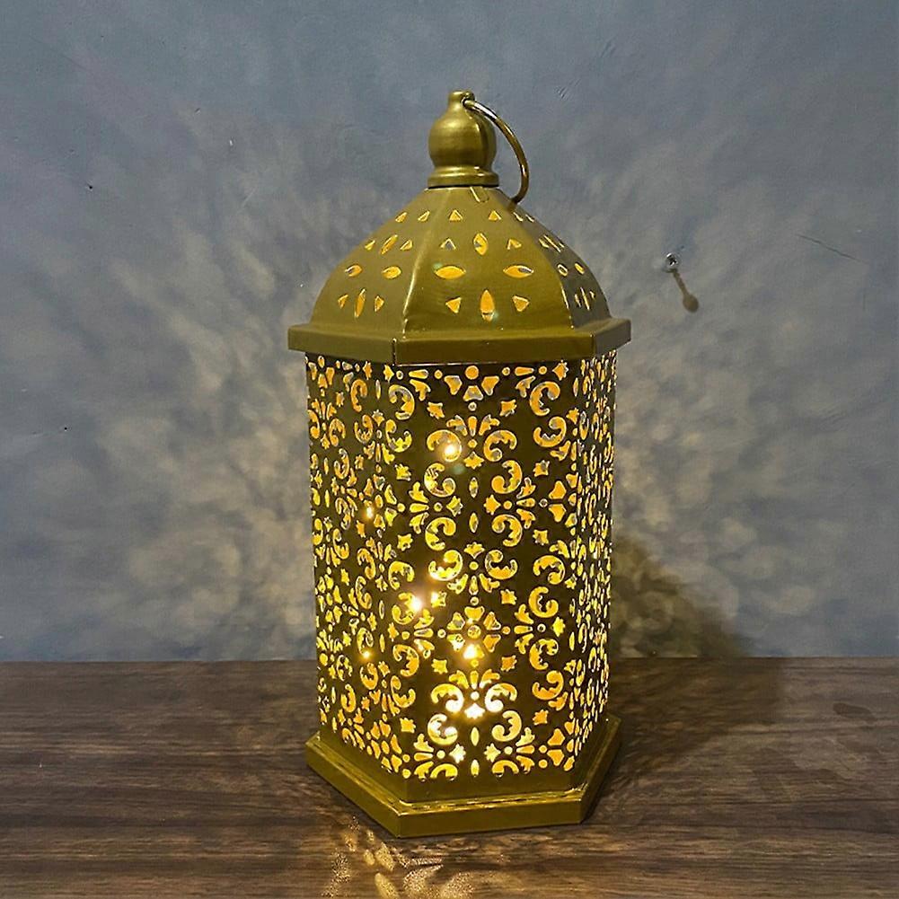 Brass Effect Moroccan Style Metal Lanterns Small Medium Large Hanging Decor