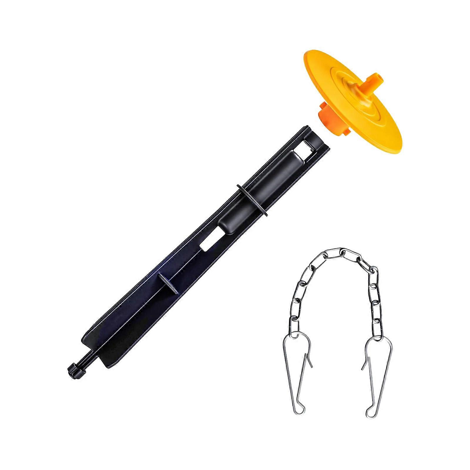 Universal Toilet Repair Kit Includes Lid Center Guide Rail Chain Plastic Components GP1229656 for Single Flush Tanks Multicolor