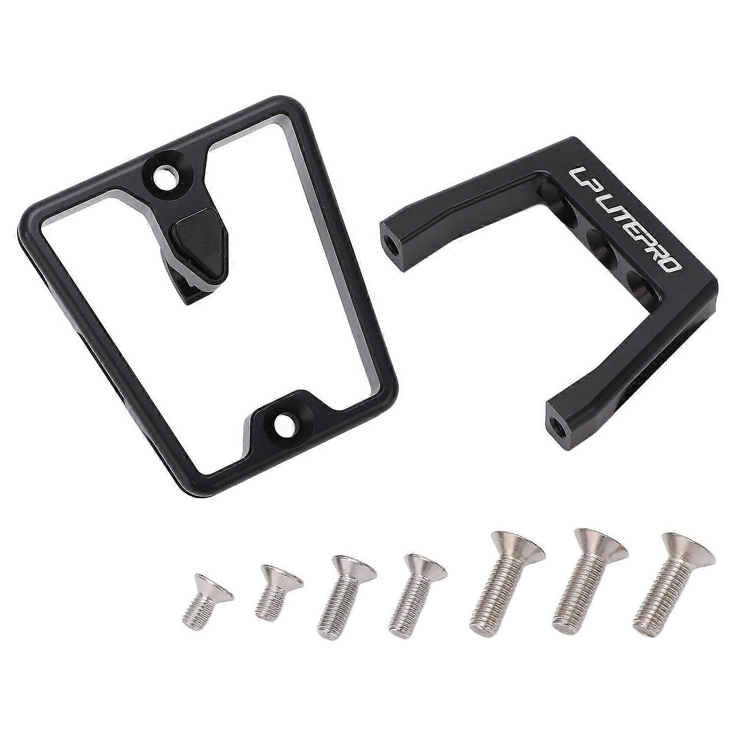 Bicycle Front Carrier Block Black Aluminium Alloy 3 Holes Front Carrier Shell for Brompton for Dahon