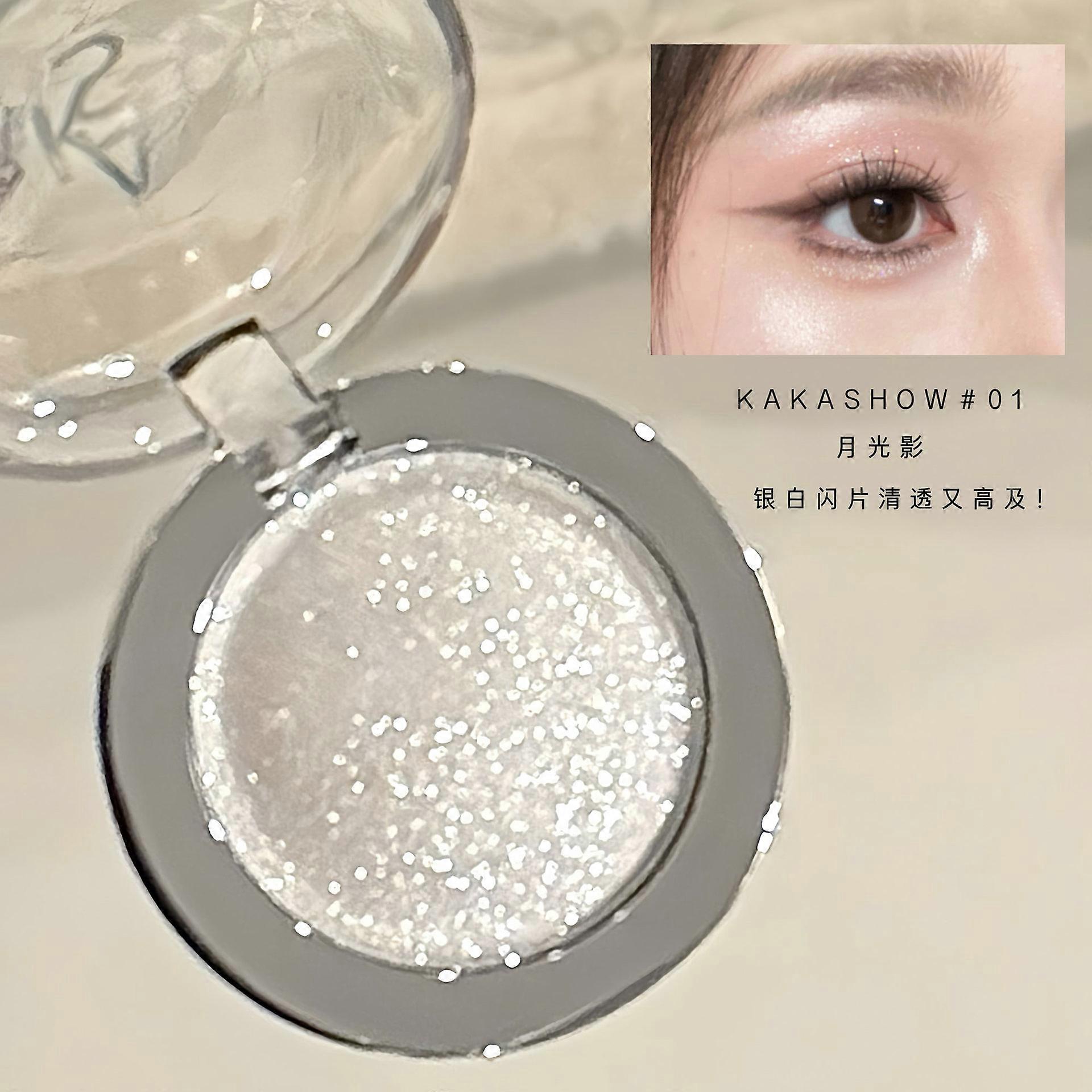 Water-based shimmering highlighter, single color, pearlescent, fine shimmer, long-lasting, brightening highlighter for eyes and face.
