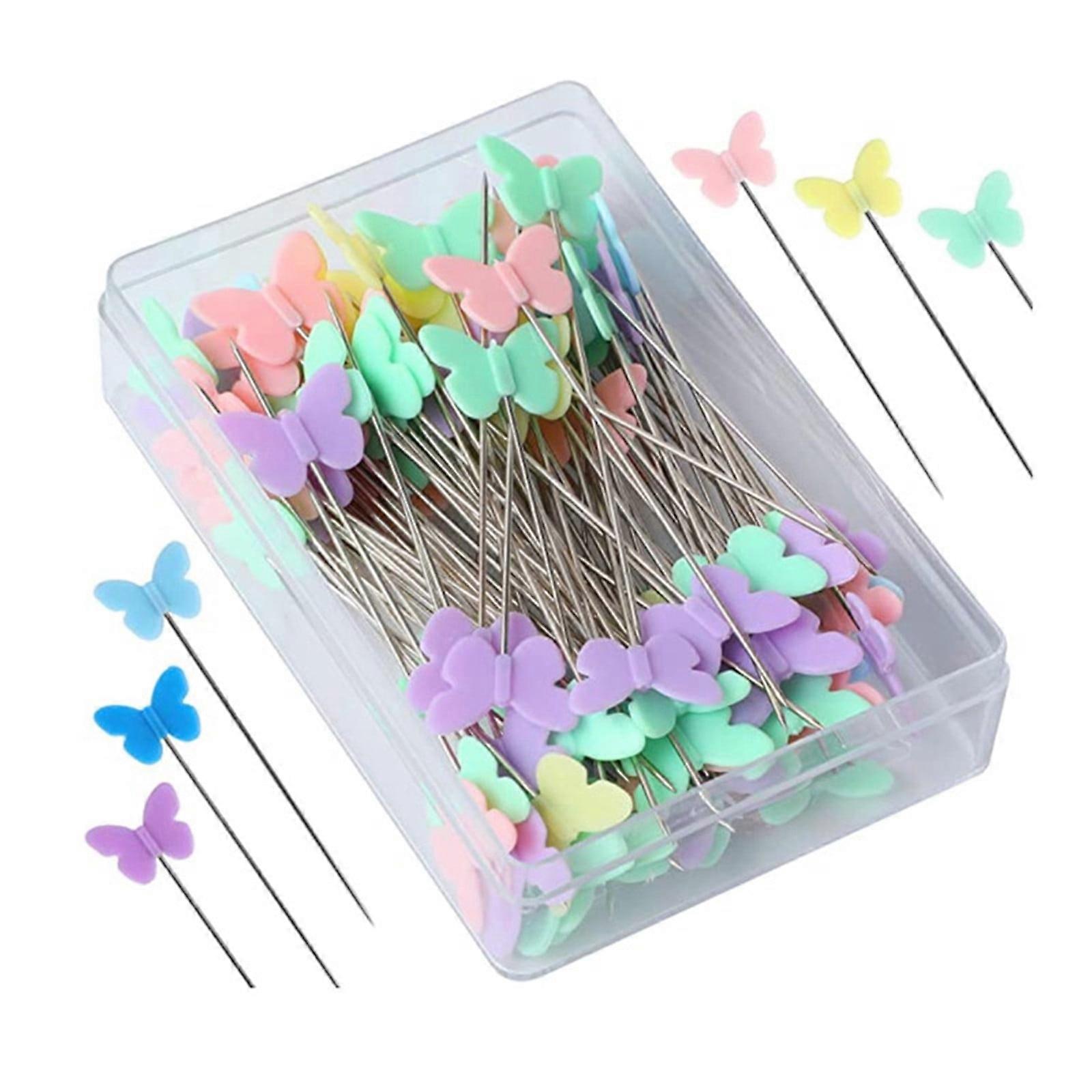 WJSXC 100PCS Button Fixing Pin Positioning Needle Manual DIY Sewing Tool A