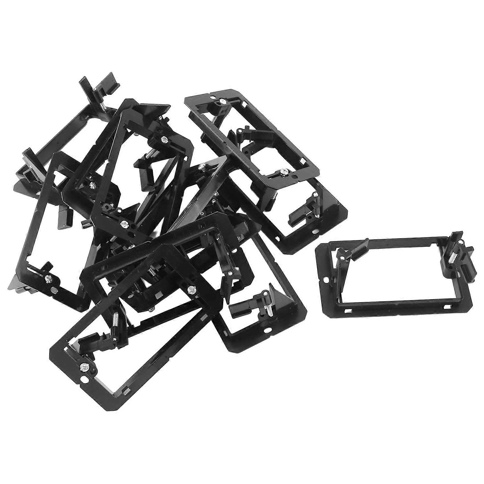 12 Pcs Single (1-) Low Voltage Wallplate Mounting Bracket - Black