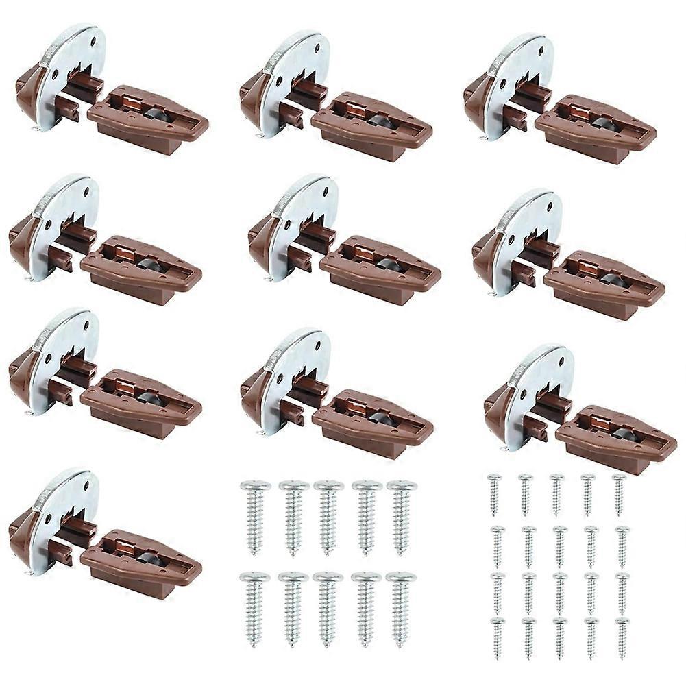10Sets Replacement Drawer Track Slide Kit,Track Drawer Guides Furniture Parts for Dressers,Hutches and Nightstand Drawer