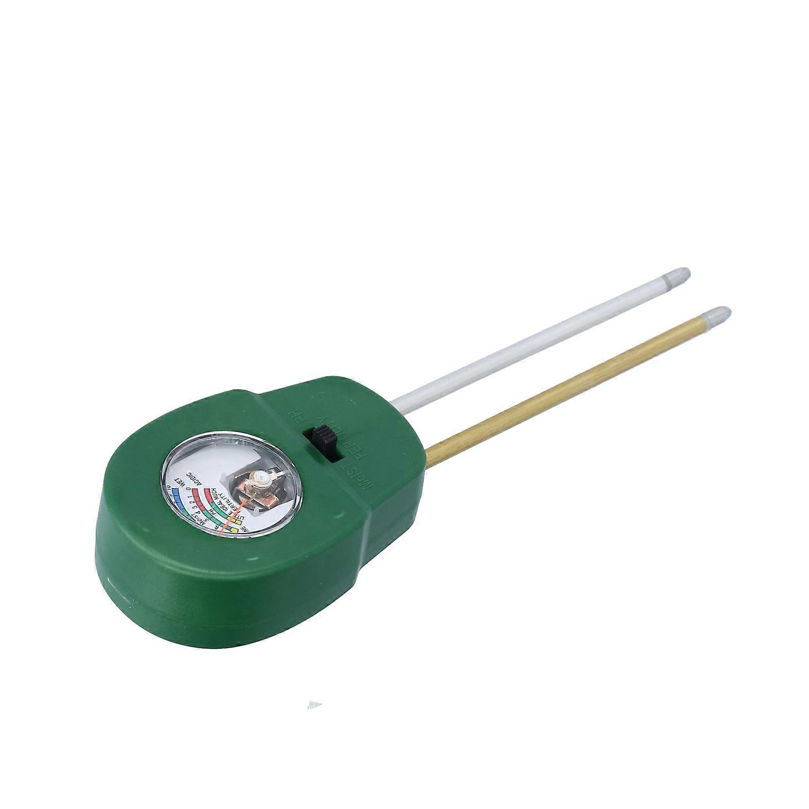 3 In 1 Soil Moisture Meter 2 Needles Adjustable PH Value Fertility Soil Test Tool for Garden Courtyard Outdoor