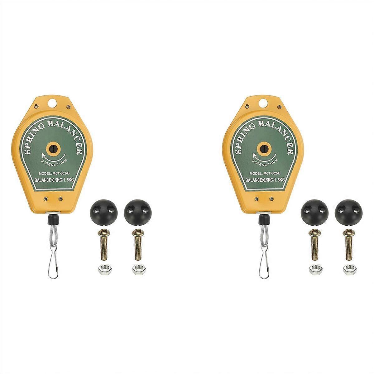 2X Retractable Spring Balancer, Bearing Spring Tool Load Balancer 4Feet Adjustable Cable Retractor 1