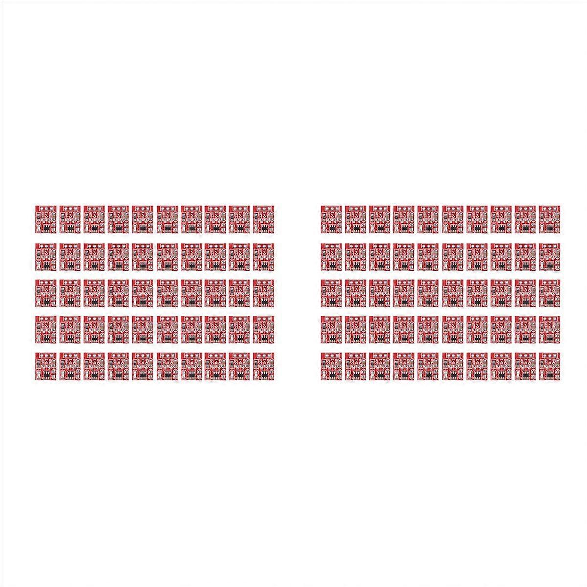 100Pcs Ttp223 Touch Button Modular Self-Locking Jog Capacitive Switch Single-Channel Transformation
