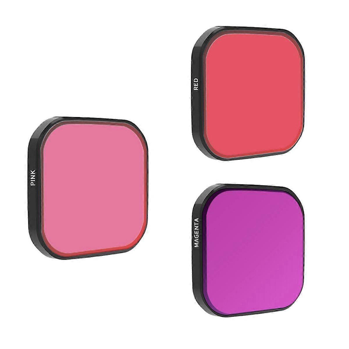 3in1 Diving Filter for Pro/ Waterproof Fogproof Diving Filter for Pro 2 Action Camera