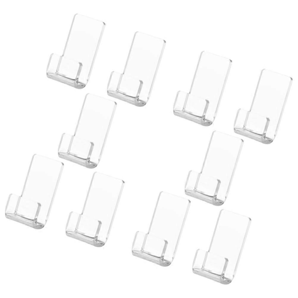 Acrylic Vinyl Record Holder for Wall Mounting 10Pcs Transparent Hooks