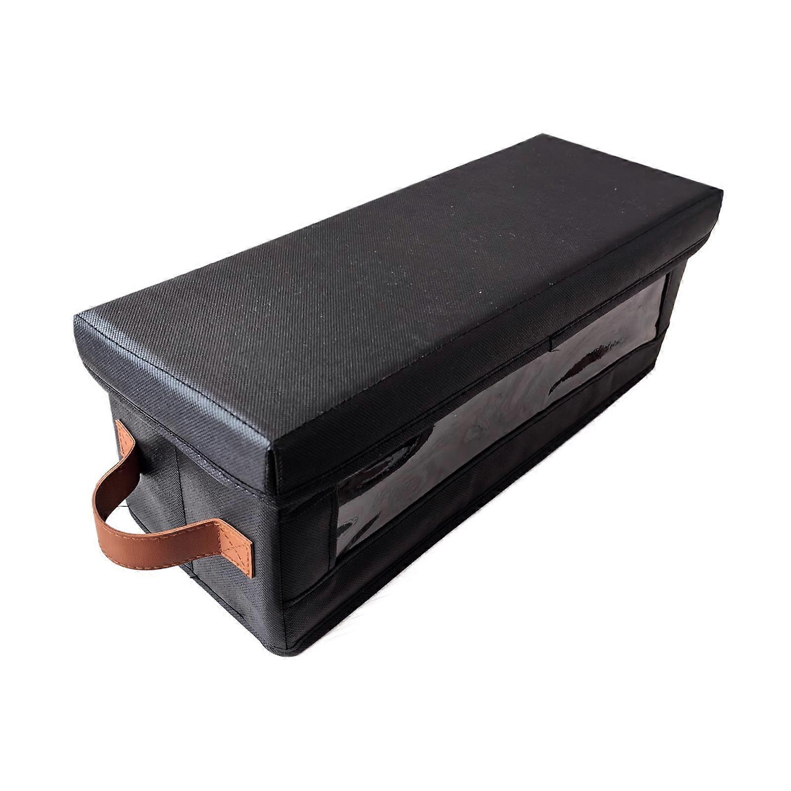 DVD Storage Box with Visible Window Organizer for DVDs Video Game disks CDs