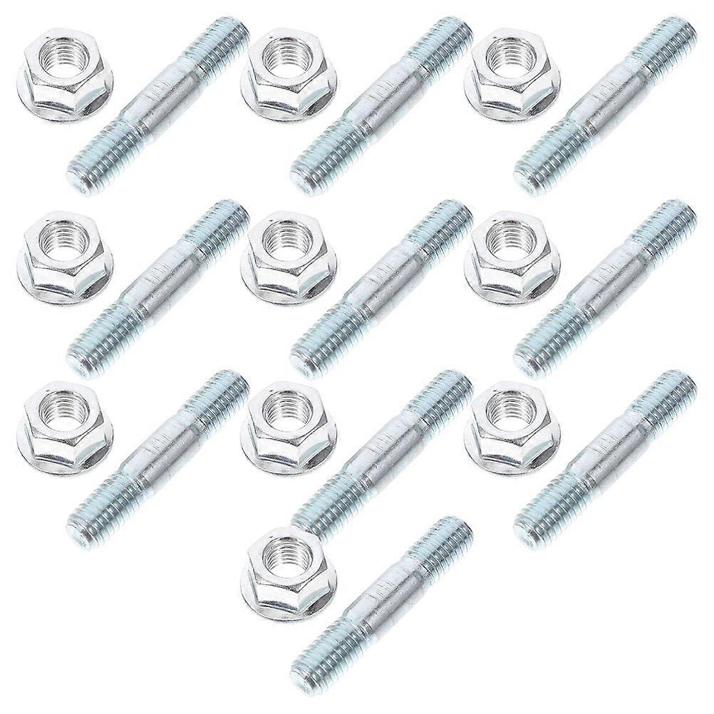 Chainsaw Double Ended Stud Screw and Nut for Replacement 15Sets