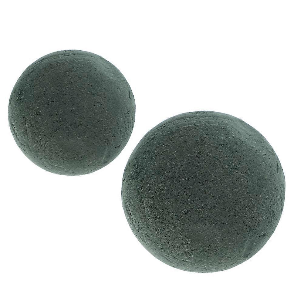 Flower Foam Blocks 2Pcs Spherical Foam For Crafting Perfect For Florists And DIY Enthusiasts 9Cm Diameter With Reinforced Stability Feature