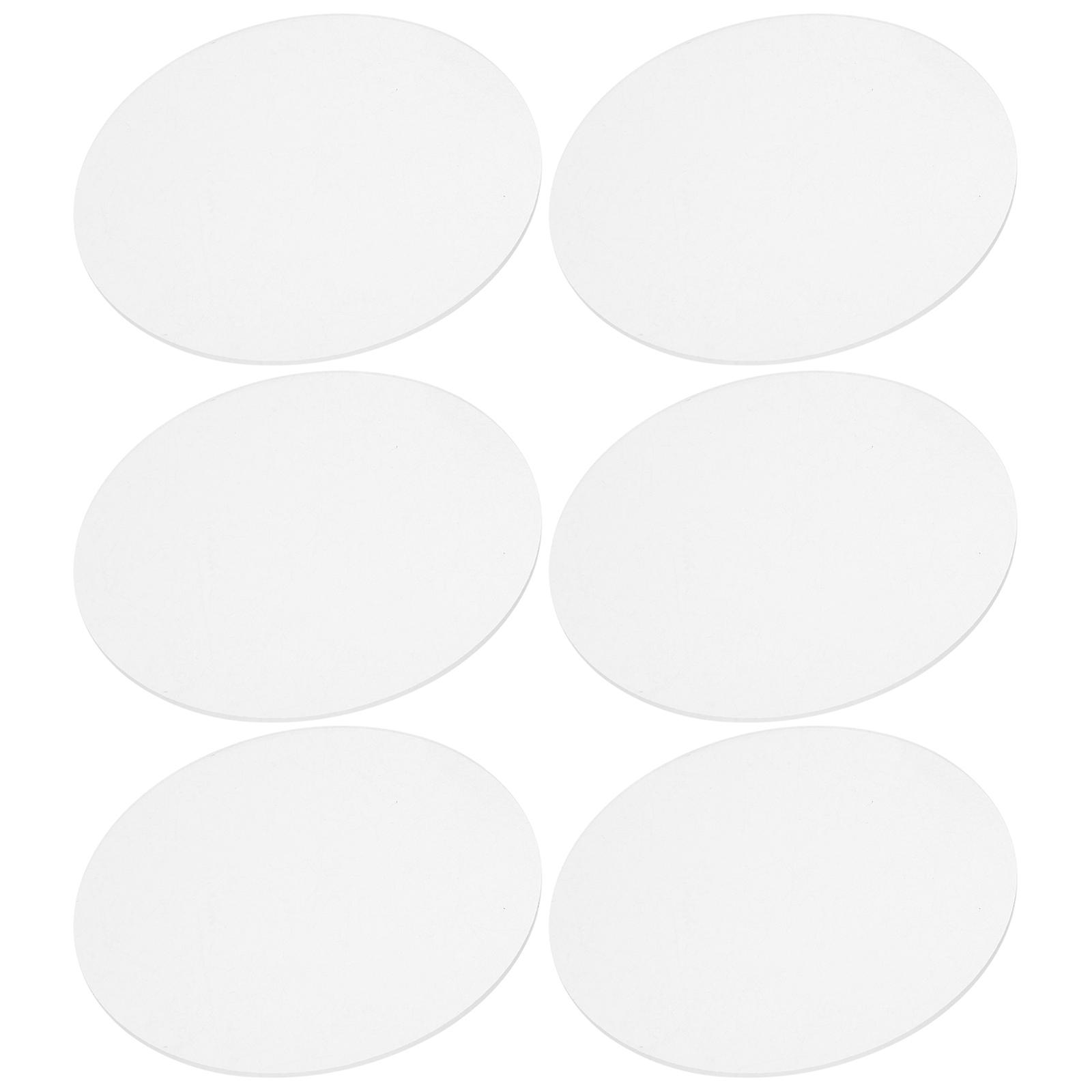 Transparent Round Disc Acrylic Craft Gasket for DIY Projects 10Pcs